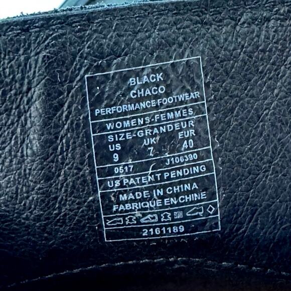 Chaco Women's Size 9 Pineland Moc Chukka Shoes Black Leather Tan Laces - Picture 11 of 11